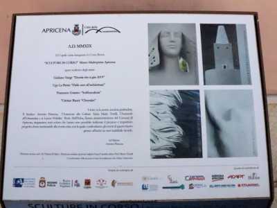 Apricena, Sculture in corso